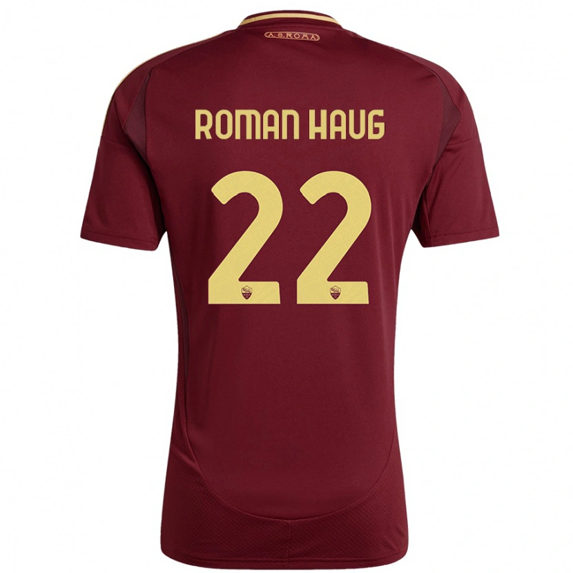 Danxen Kid Sophie Roman Haug #22 Red Brown Gold Home Jersey 2024/25 T-Shirt