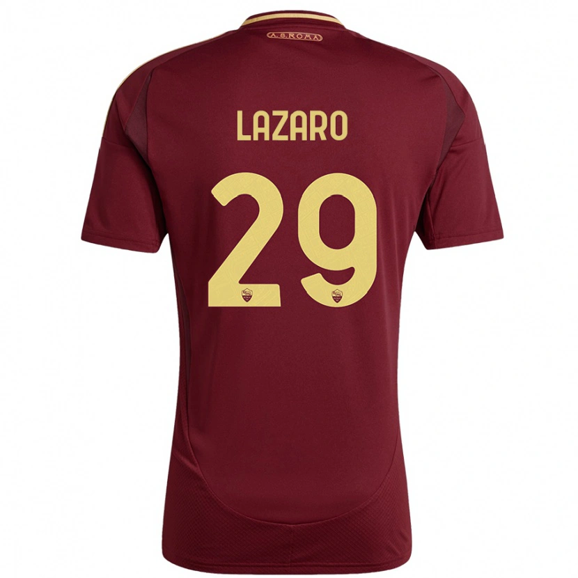 Danxen Kid Paloma Lazaro #29 Red Brown Gold Home Jersey 2024/25 T-Shirt