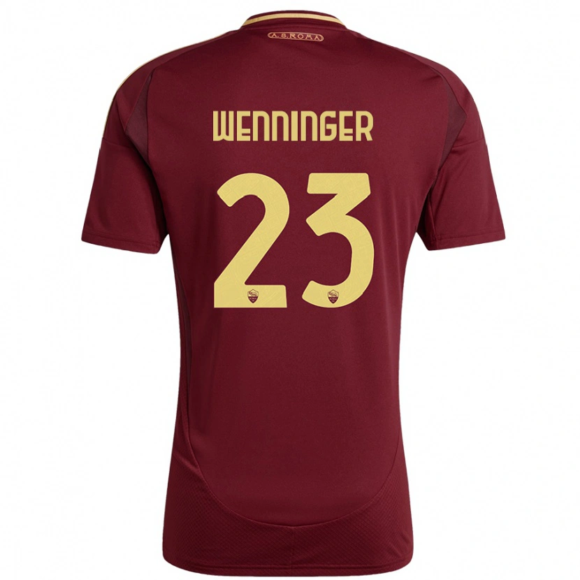 Danxen Kid Carina Wenninger #23 Red Brown Gold Home Jersey 2024/25 T-Shirt