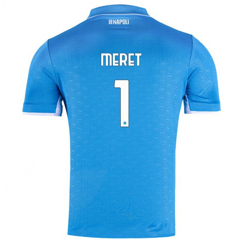 Danxen Kid Alex Meret #1 Sky Blue Home Jersey 2024/25 T-Shirt