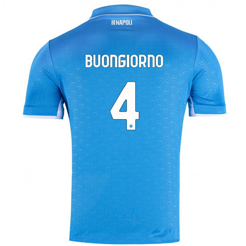 Danxen Kid Alessandro Buongiorno #4 Sky Blue Home Jersey 2024/25 T-Shirt