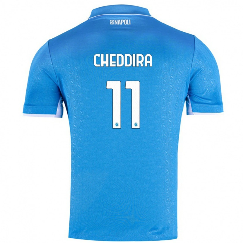 Danxen Kid Walid Cheddira #11 Sky Blue Home Jersey 2024/25 T-Shirt