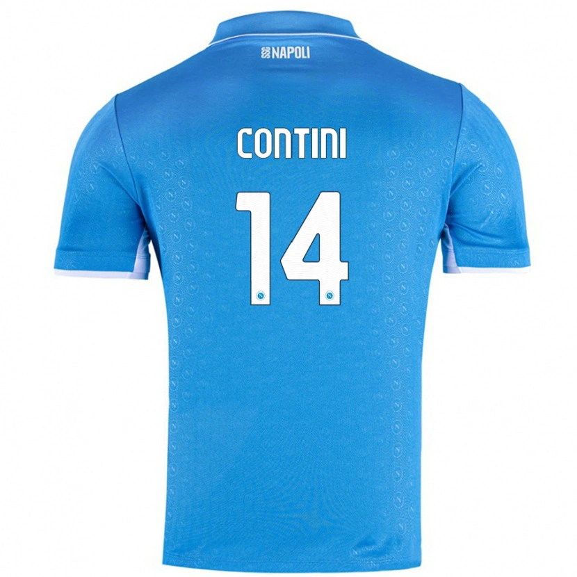 Danxen Kid Nikita Contini #14 Sky Blue Home Jersey 2024/25 T-Shirt