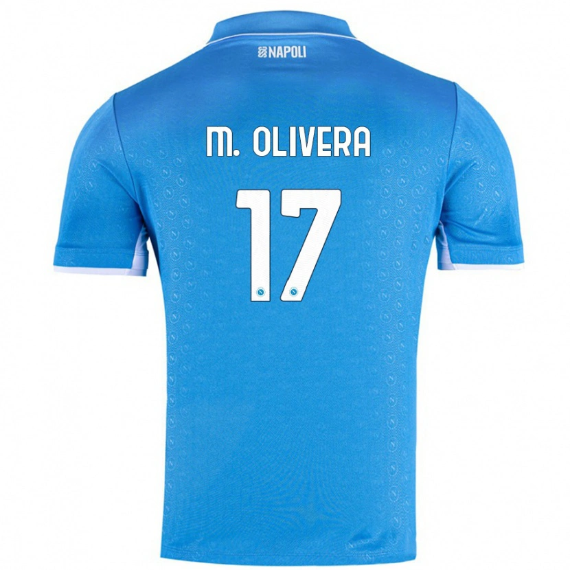 Danxen Kid Mathías Olivera #17 Sky Blue Home Jersey 2024/25 T-Shirt