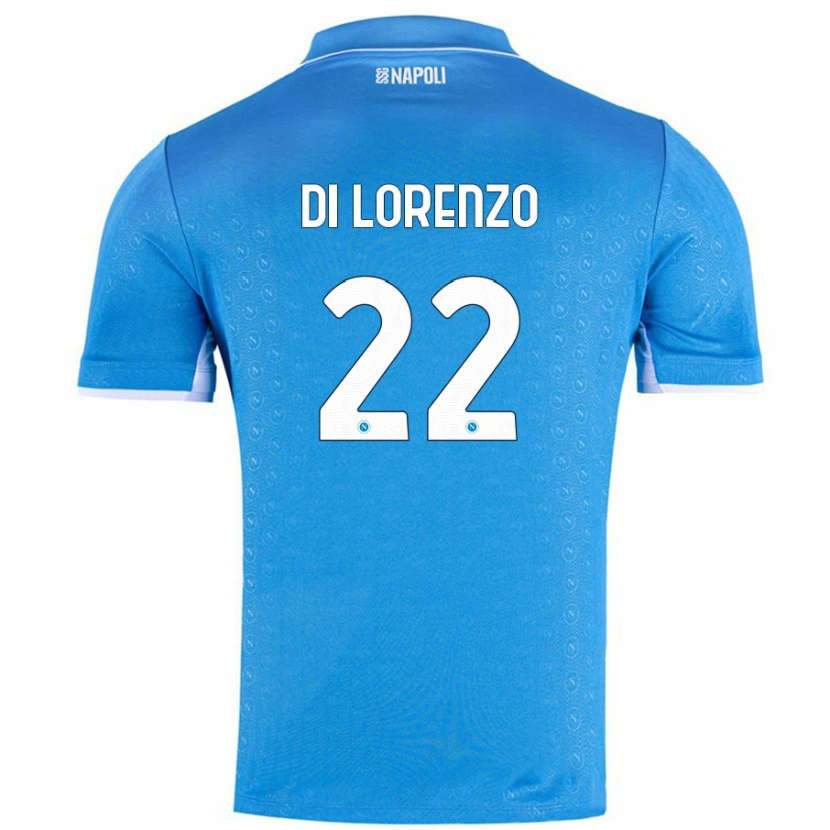 Danxen Kid Giovanni Di Lorenzo #22 Sky Blue Home Jersey 2024/25 T-Shirt