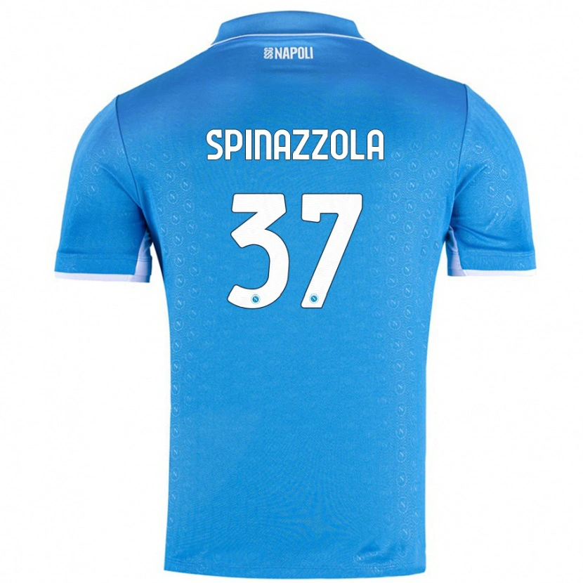 Danxen Kid Leonardo Spinazzola #37 Sky Blue Home Jersey 2024/25 T-Shirt