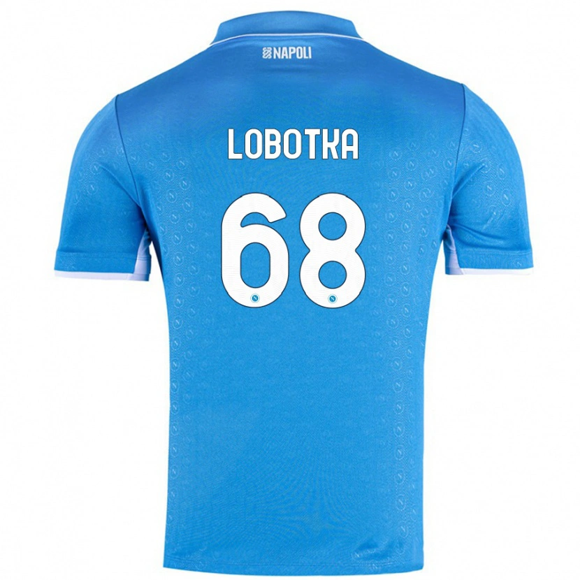 Danxen Kid Stanislav Lobotka #68 Sky Blue Home Jersey 2024/25 T-Shirt