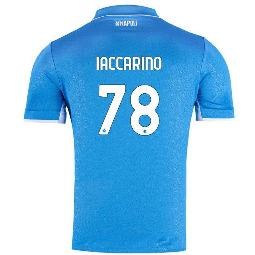 Danxen Kid Gennaro Iaccarino #78 Sky Blue Home Jersey 2024/25 T-Shirt