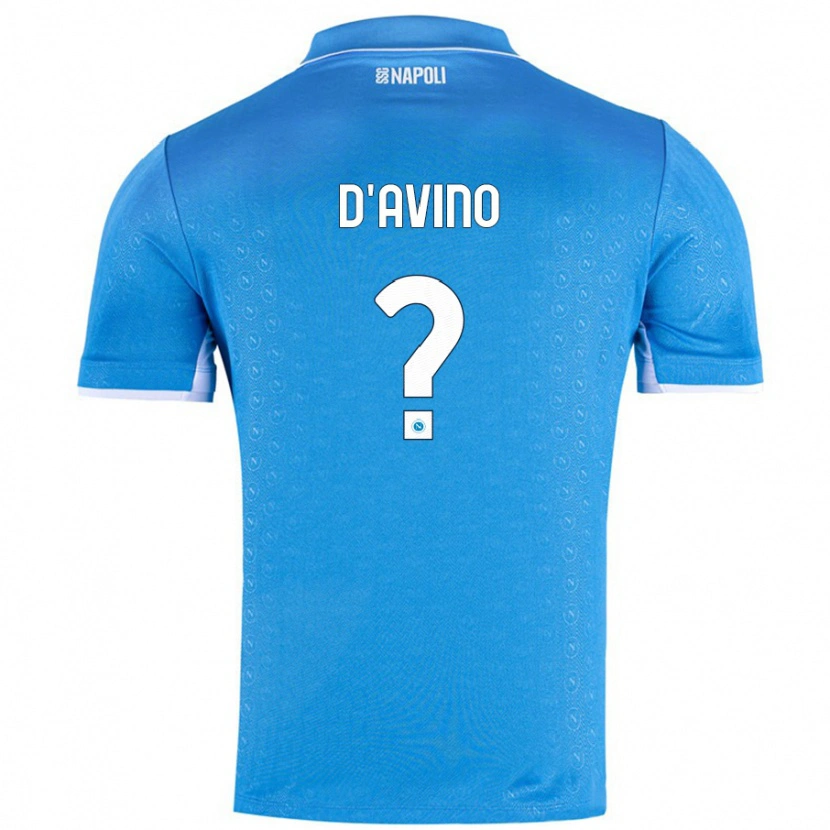 Danxen Kid Luigi D'avino #0 Sky Blue Home Jersey 2024/25 T-Shirt