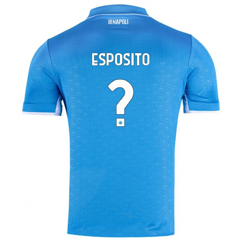 Danxen Kid Mattia Esposito #0 Sky Blue Home Jersey 2024/25 T-Shirt