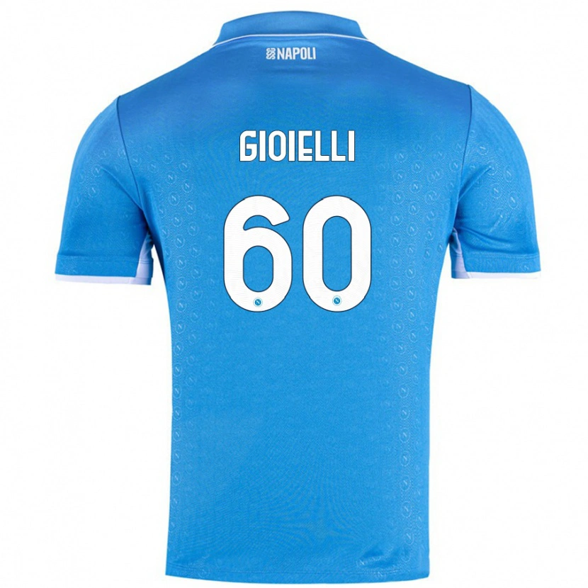 Danxen Kid Francesco Gioielli #60 Sky Blue Home Jersey 2024/25 T-Shirt