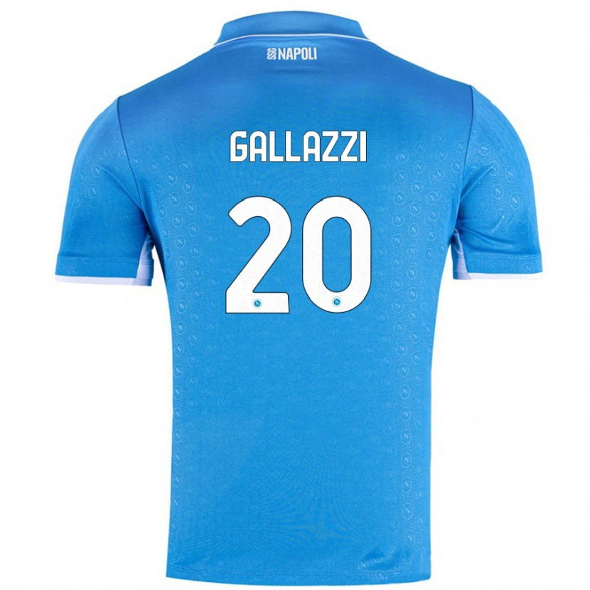 Danxen Kid Valentina Gallazzi #20 Sky Blue Home Jersey 2024/25 T-Shirt