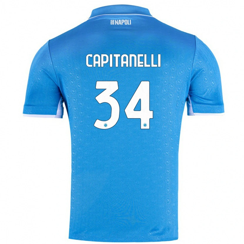 Danxen Kid Ilaria Capitanelli #34 Sky Blue Home Jersey 2024/25 T-Shirt