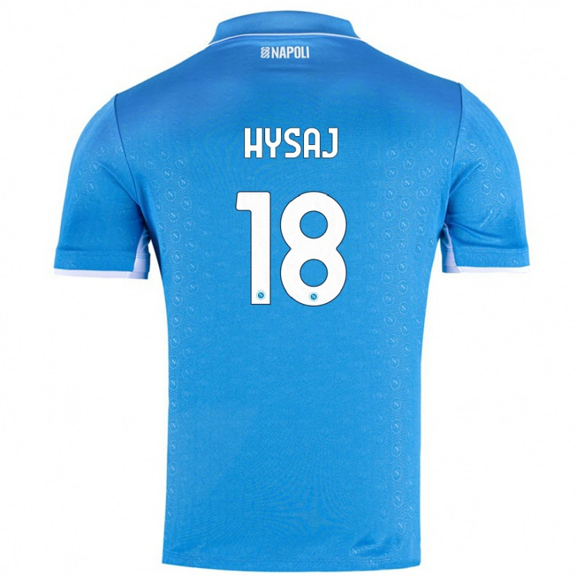 Danxen Kid Daniel Hysaj #18 Sky Blue Home Jersey 2024/25 T-Shirt