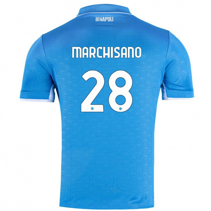 Danxen Kid Matteo Marchisano #28 Sky Blue Home Jersey 2024/25 T-Shirt