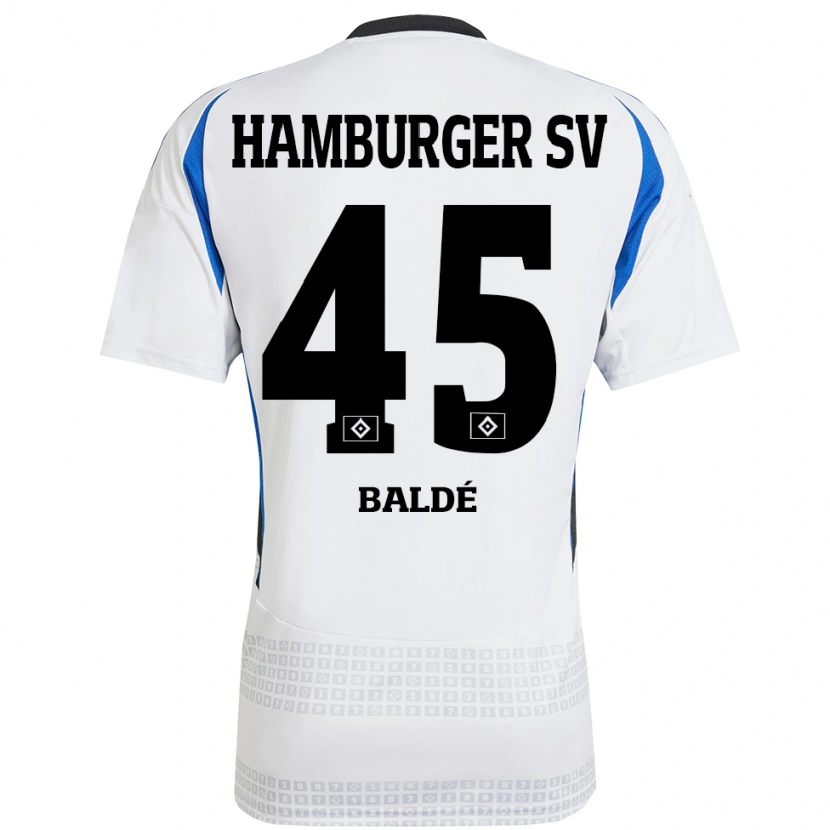 Danxen Kid Fabio Baldé #45 White Blue Home Jersey 2024/25 T-Shirt