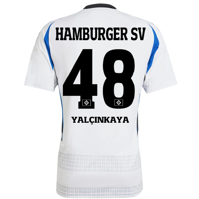 Danxen Kid Bilal Yalcinkaya #48 White Blue Home Jersey 2024/25 T-Shirt