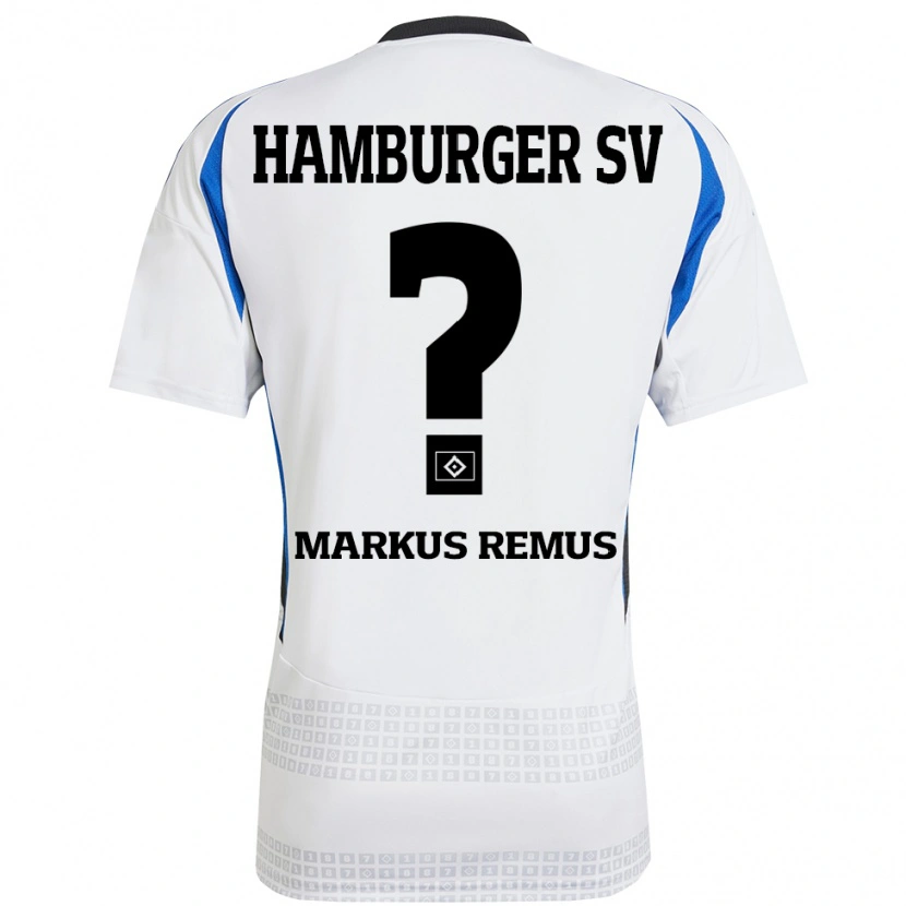 Danxen Kid Markus Remus #0 White Blue Home Jersey 2024/25 T-Shirt