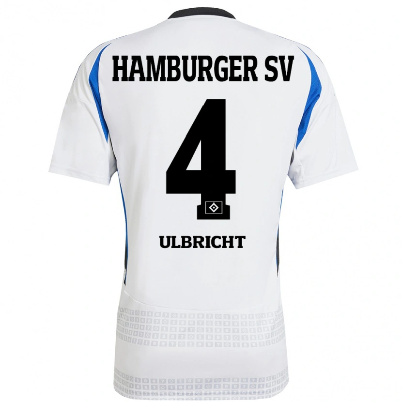 Danxen Kid Michael Ulbricht #4 White Blue Home Jersey 2024/25 T-Shirt