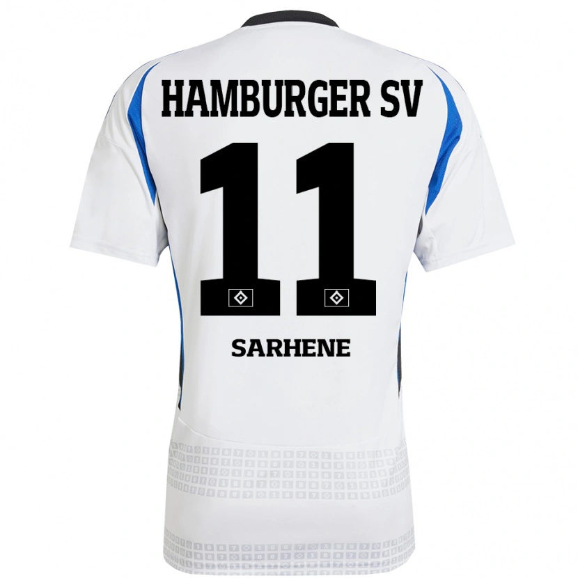 Danxen Kid Clement Nana-Sarhene #11 White Blue Home Jersey 2024/25 T-Shirt