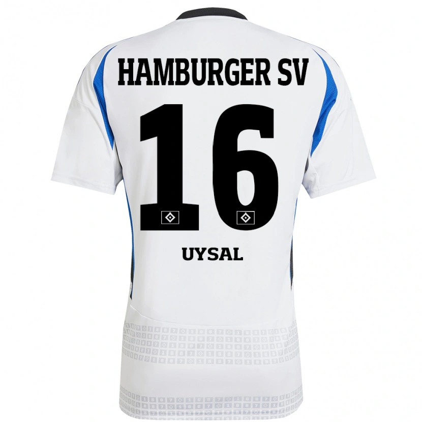 Danxen Kid Samed Uysal #16 White Blue Home Jersey 2024/25 T-Shirt