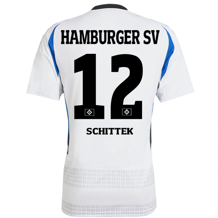 Danxen Kid Irma Schittek #12 White Blue Home Jersey 2024/25 T-Shirt