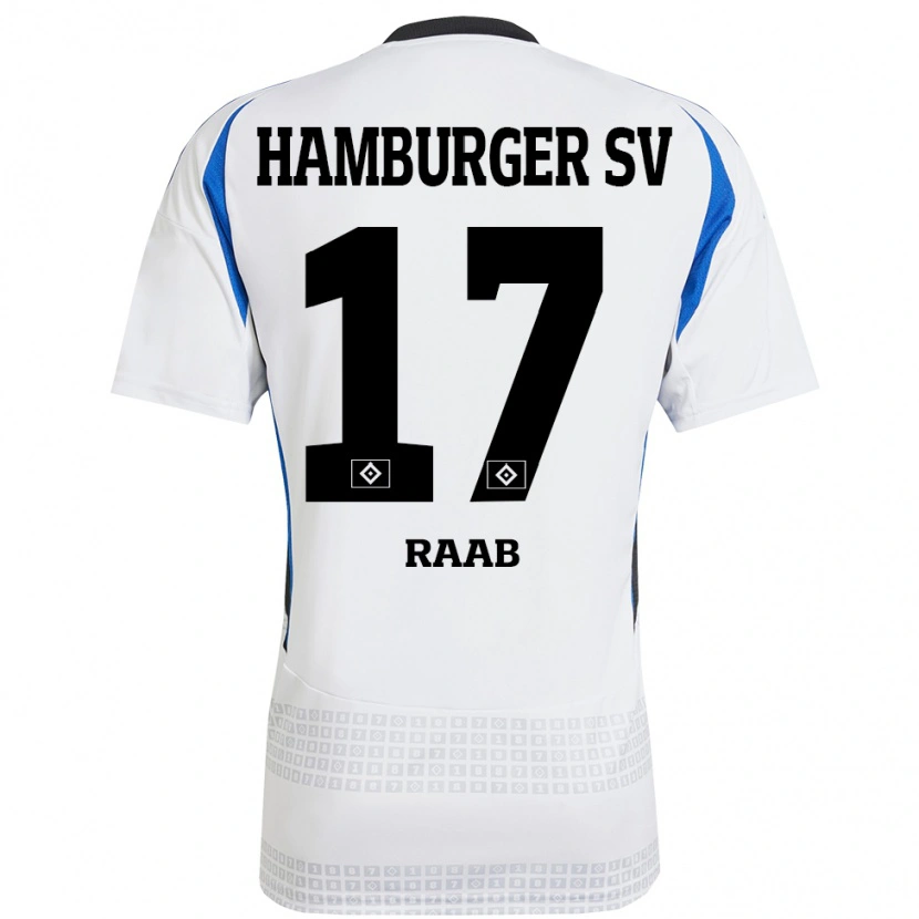 Danxen Kid Lotte Raab #17 White Blue Home Jersey 2024/25 T-Shirt