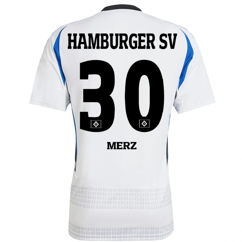 Danxen Kid Selma Merz #30 White Blue Home Jersey 2024/25 T-Shirt