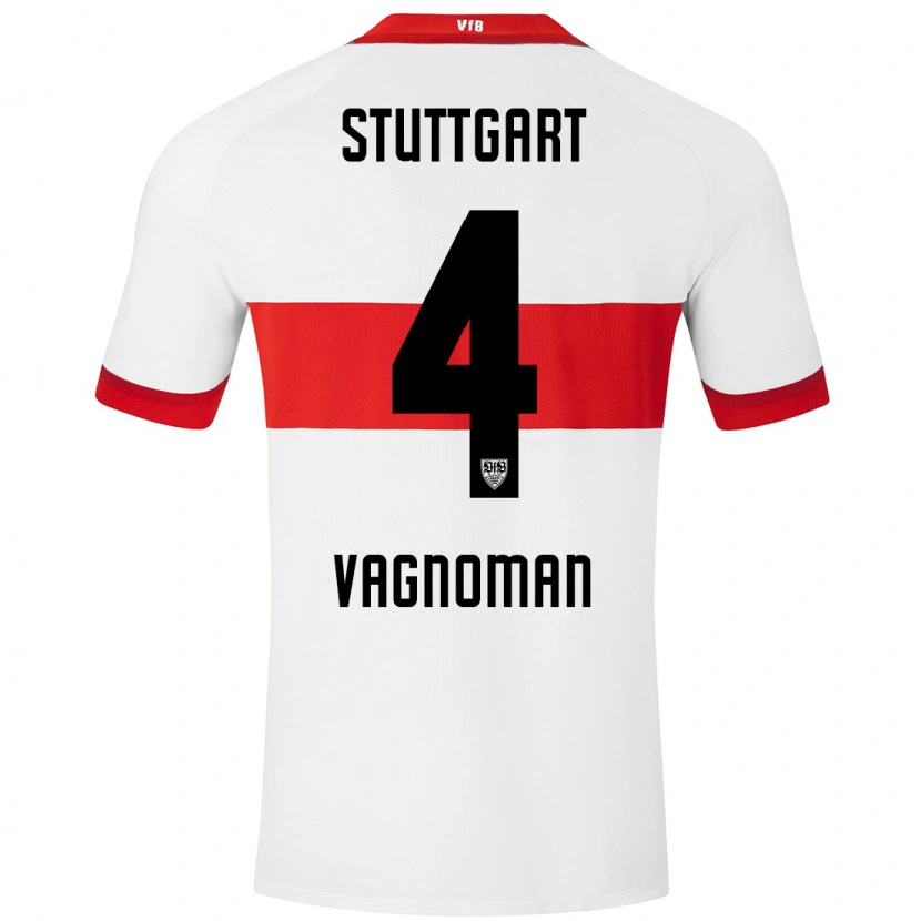 Danxen Kid Josha Vagnoman #4 White Red Home Jersey 2024/25 T-Shirt