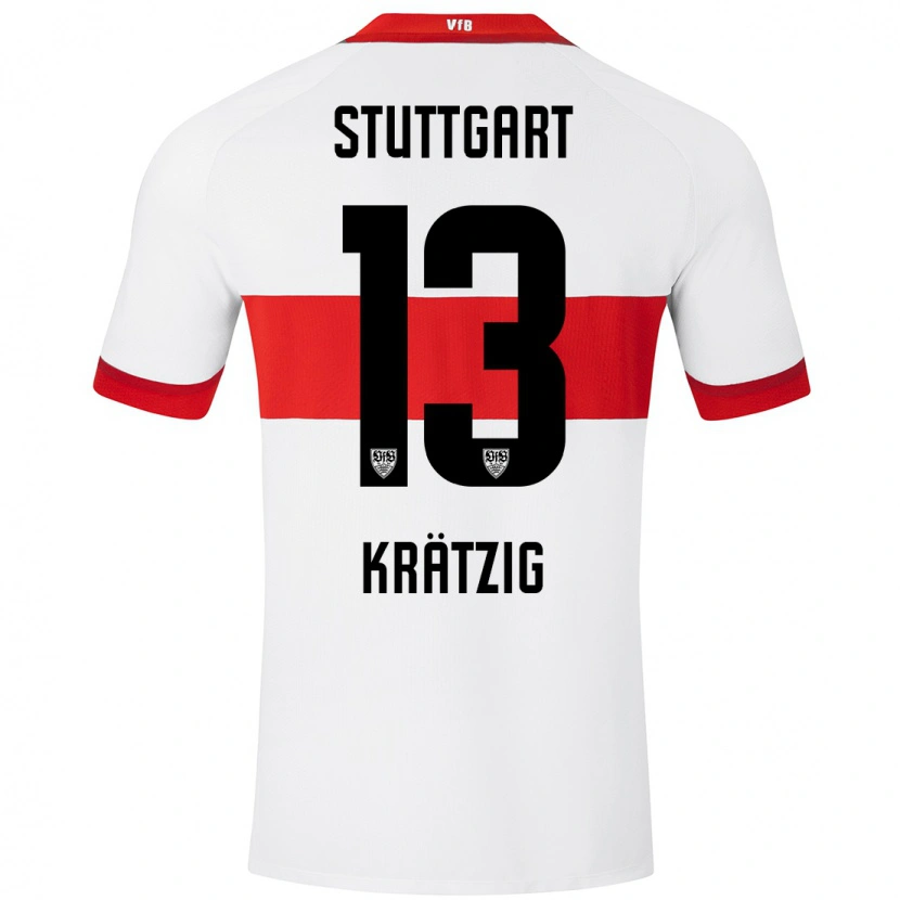 Danxen Kid Frans Krätzig #13 White Red Home Jersey 2024/25 T-Shirt