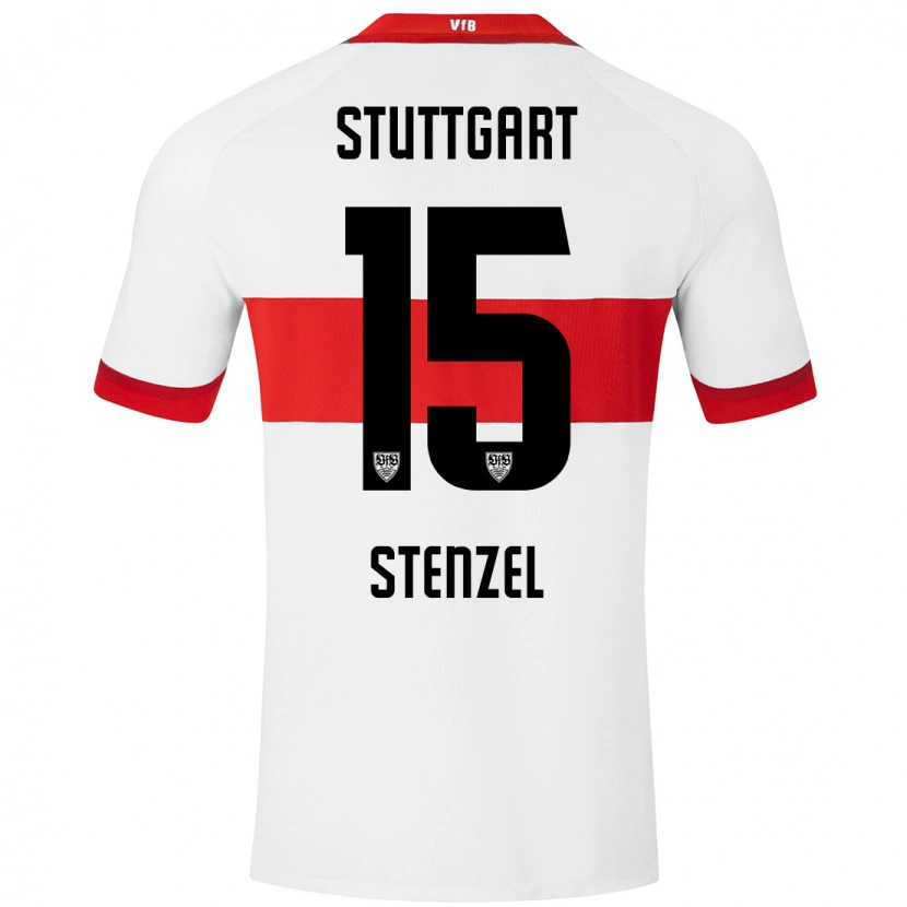 Danxen Kid Pascal Stenzel #15 White Red Home Jersey 2024/25 T-Shirt