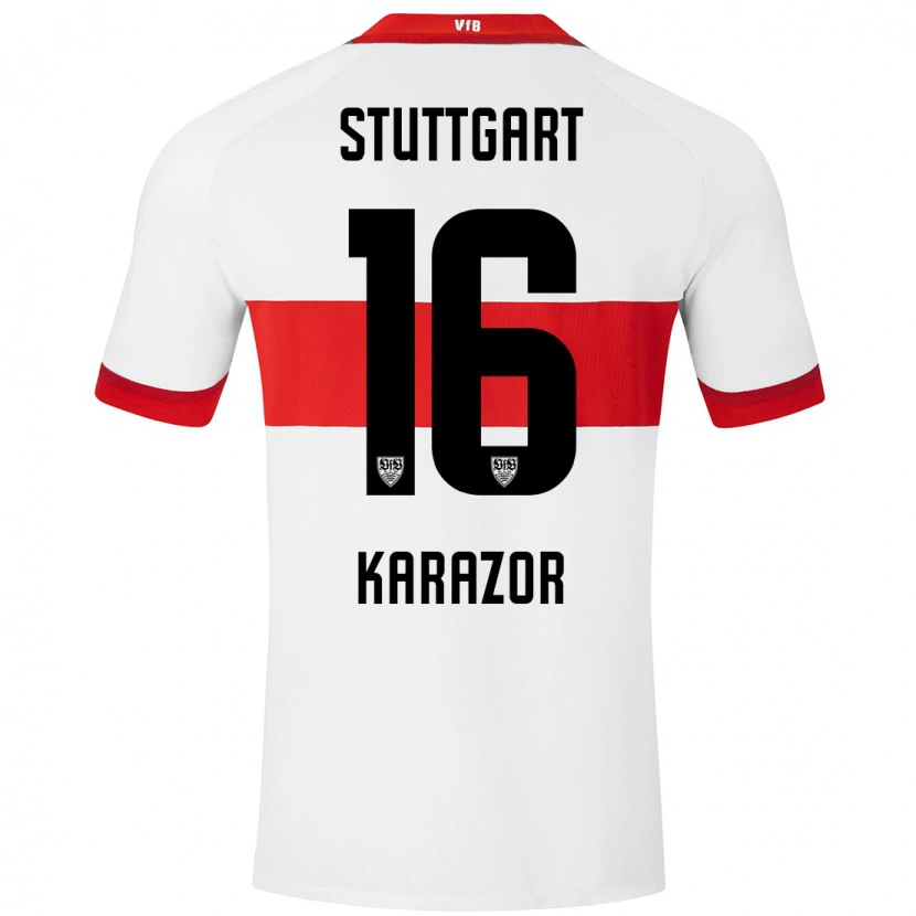 Danxen Kid Atakan Karazor #16 White Red Home Jersey 2024/25 T-Shirt