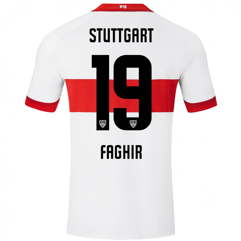 Danxen Kid Wahid Faghir #19 White Red Home Jersey 2024/25 T-Shirt