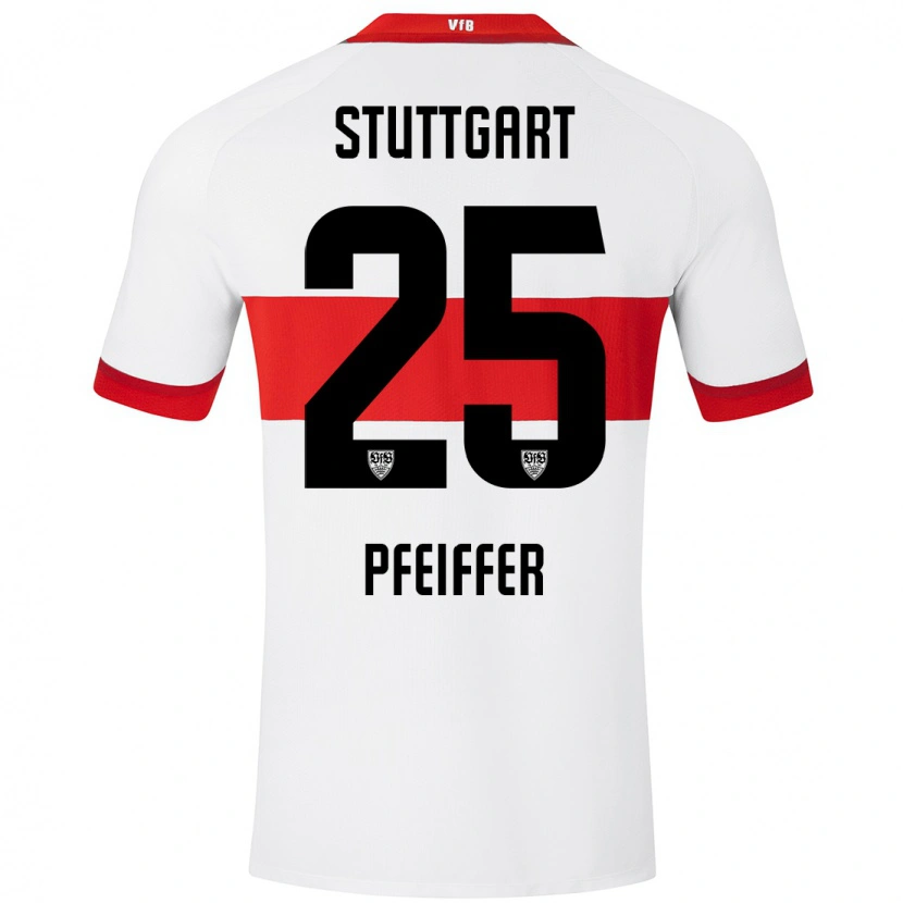 Danxen Kid Luca Pfeiffer #25 White Red Home Jersey 2024/25 T-Shirt