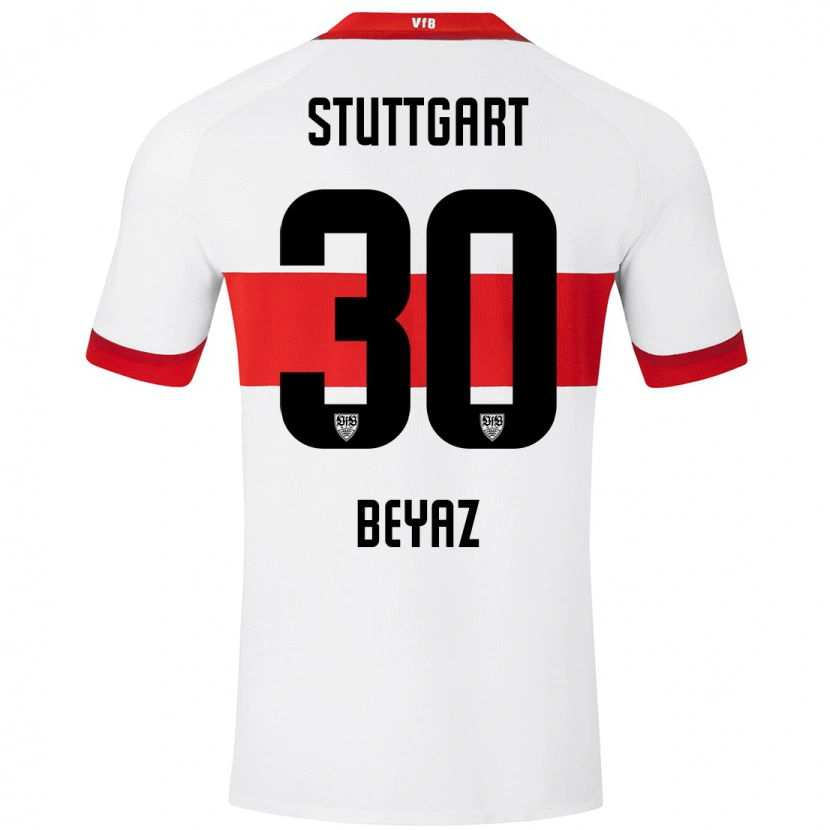 Danxen Kid Ömer Beyaz #30 White Red Home Jersey 2024/25 T-Shirt