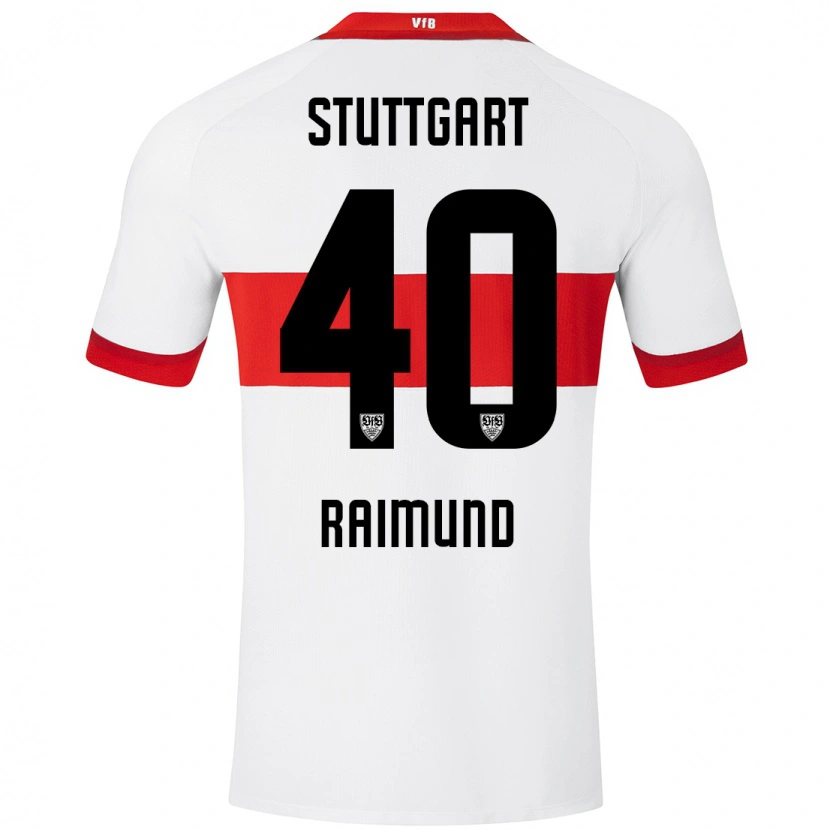 Danxen Kid Luca Raimund #40 White Red Home Jersey 2024/25 T-Shirt