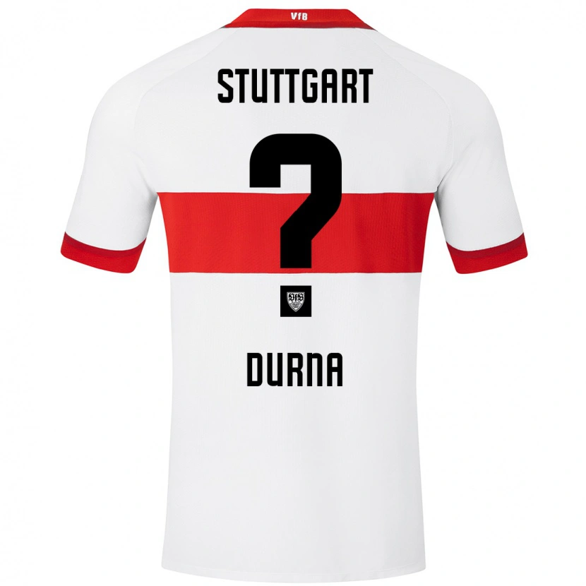 Danxen Kid Tuncay Durna #0 White Red Home Jersey 2024/25 T-Shirt