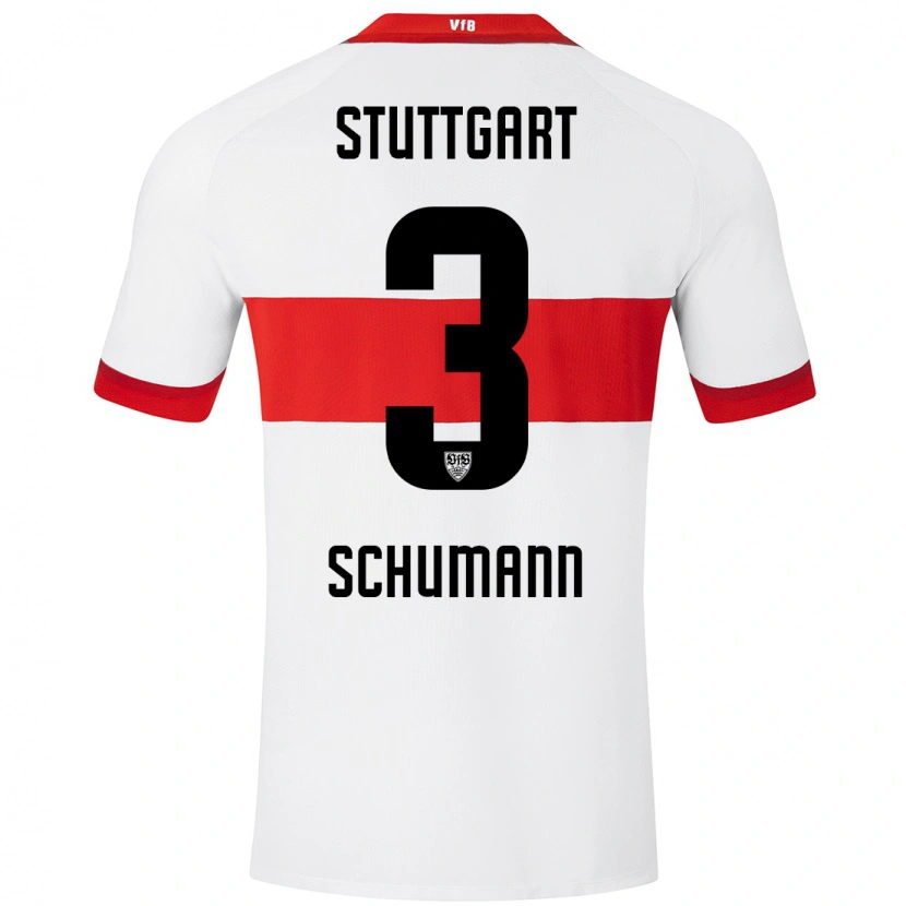 Danxen Kid Frederik Schumann #3 White Red Home Jersey 2024/25 T-Shirt