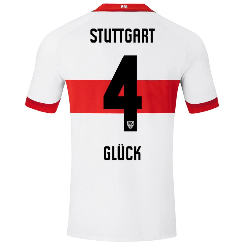 Danxen Kid Michael Glück #4 White Red Home Jersey 2024/25 T-Shirt