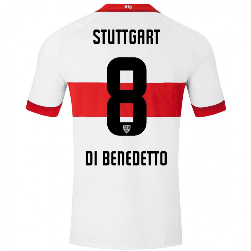 Danxen Kid Samuele Di Benedetto #8 White Red Home Jersey 2024/25 T-Shirt