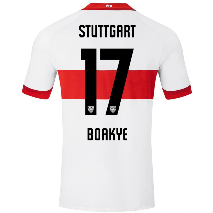 Danxen Kid Maurice Boakye #17 White Red Home Jersey 2024/25 T-Shirt