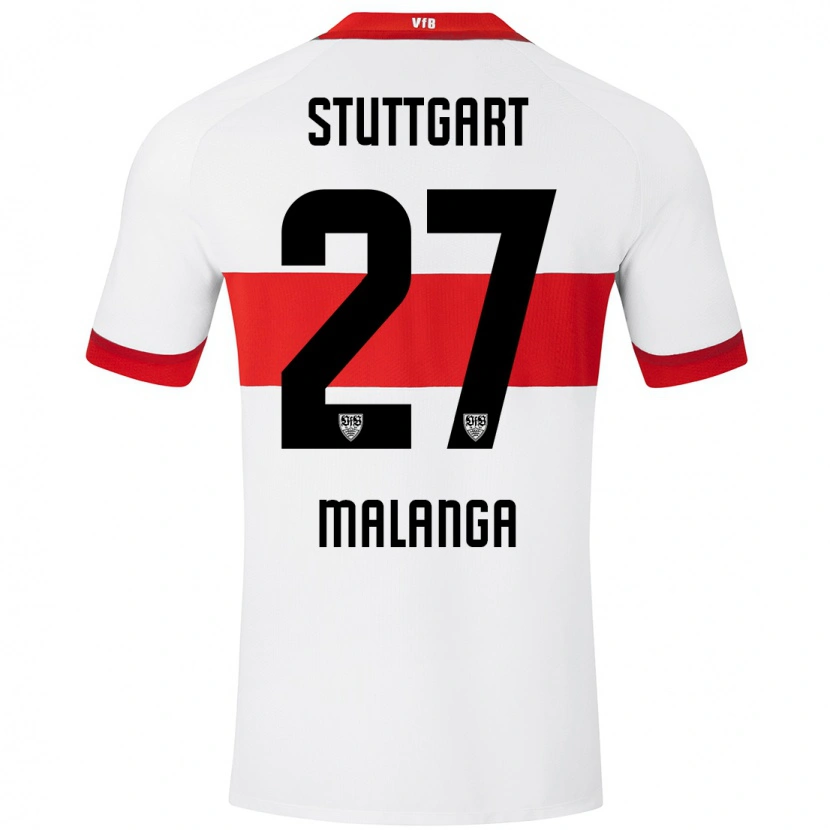 Danxen Kid Jarzinho Malanga #27 White Red Home Jersey 2024/25 T-Shirt