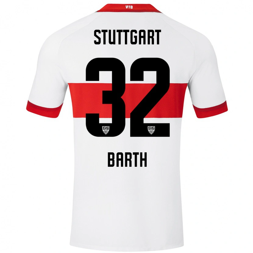 Danxen Kid Tom Barth #32 White Red Home Jersey 2024/25 T-Shirt