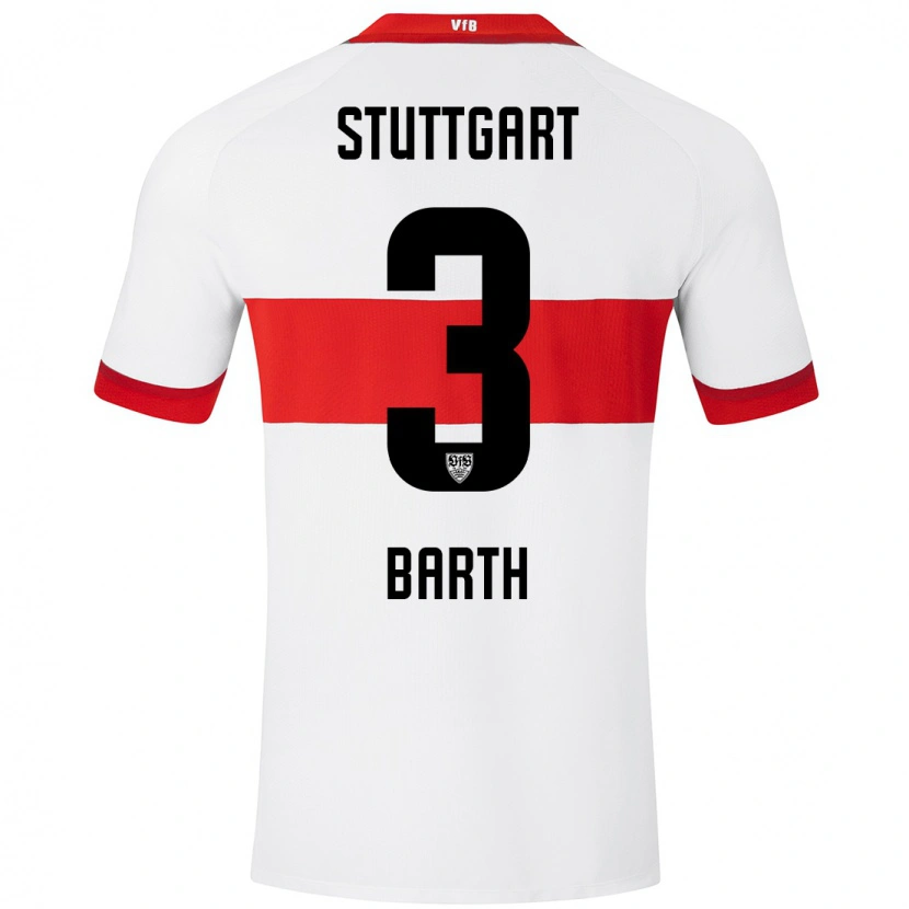 Danxen Kid Lara Barth #3 White Red Home Jersey 2024/25 T-Shirt