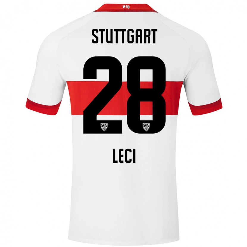 Danxen Kid Besarta Leci #28 White Red Home Jersey 2024/25 T-Shirt