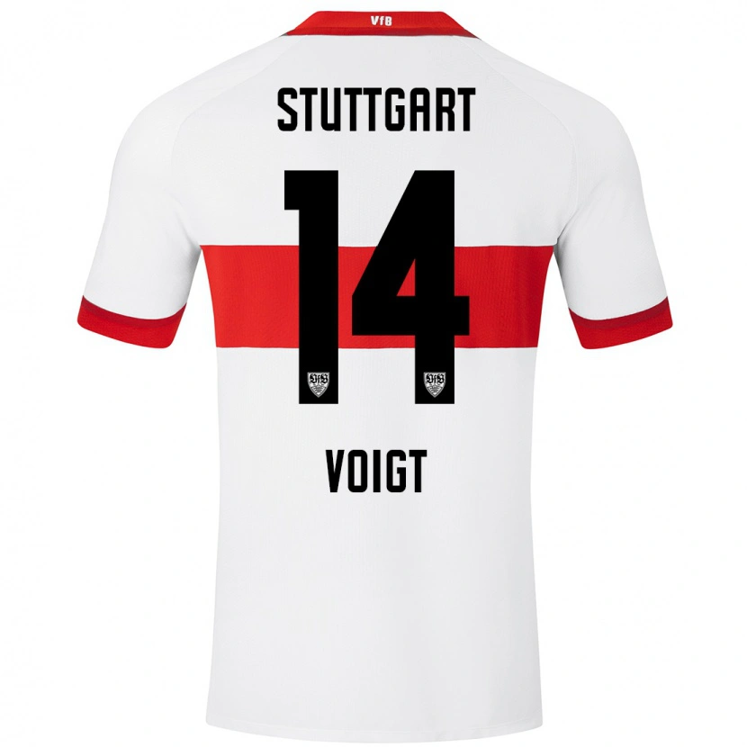 Danxen Kid Max Voigt #14 White Red Home Jersey 2024/25 T-Shirt