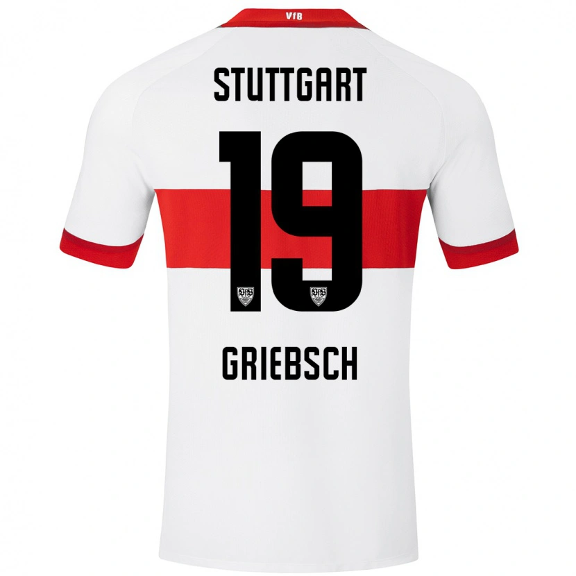 Danxen Kid Lukas Griebsch #19 White Red Home Jersey 2024/25 T-Shirt