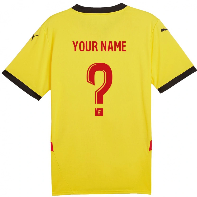 Danxen Kid Your Name #0 Yellow Red Home Jersey 2024/25 T-Shirt