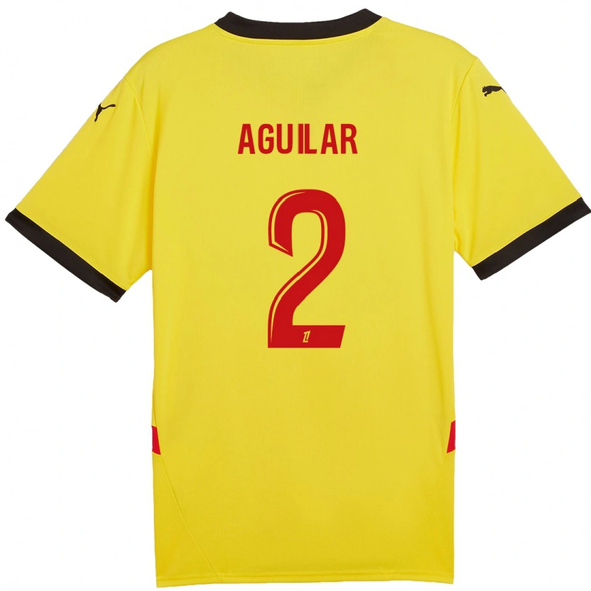 Danxen Kid Ruben Aguilar #2 Yellow Red Home Jersey 2024/25 T-Shirt