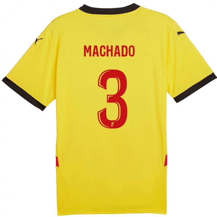 Danxen Kid Deiver Machado #3 Yellow Red Home Jersey 2024/25 T-Shirt